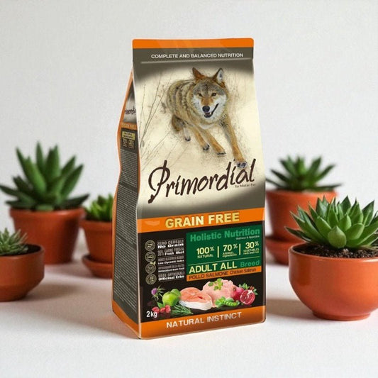 Primordial adulte grain free poulet saumon 12 kg - Gentle Dog